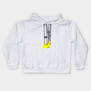 Giant Clip with a Message Kids Hoodie